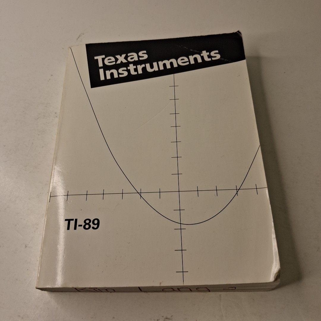 Texas instruments TI-89 Owner's Manual TPB (1989)