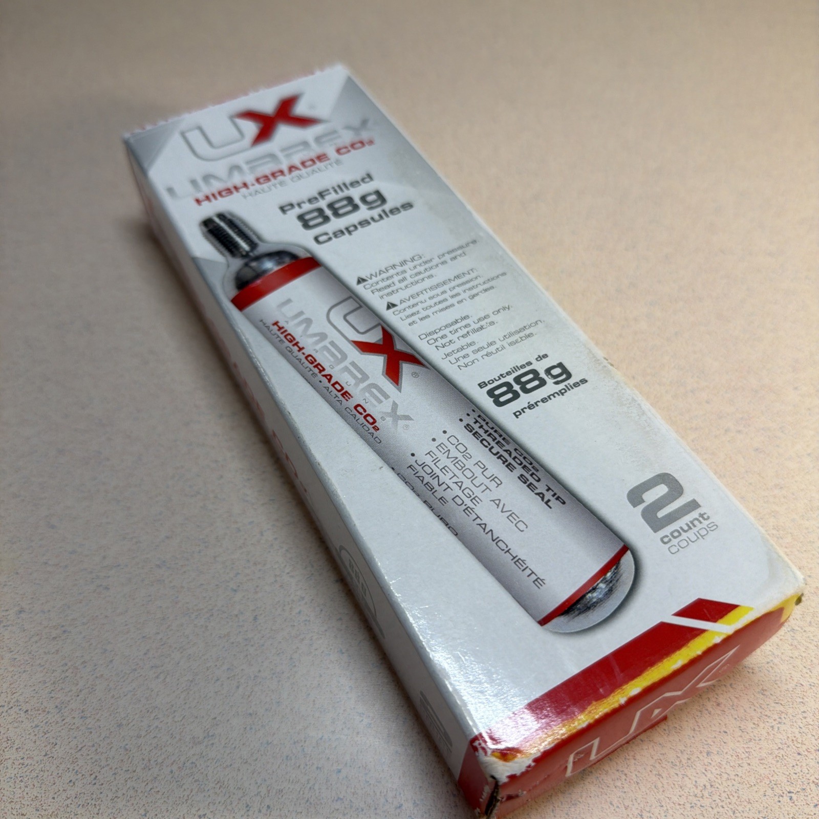 Umarex 88g CO2 Cartridges Prefilled Air Gun CO2 Cylinders - 2 Count - 2252534