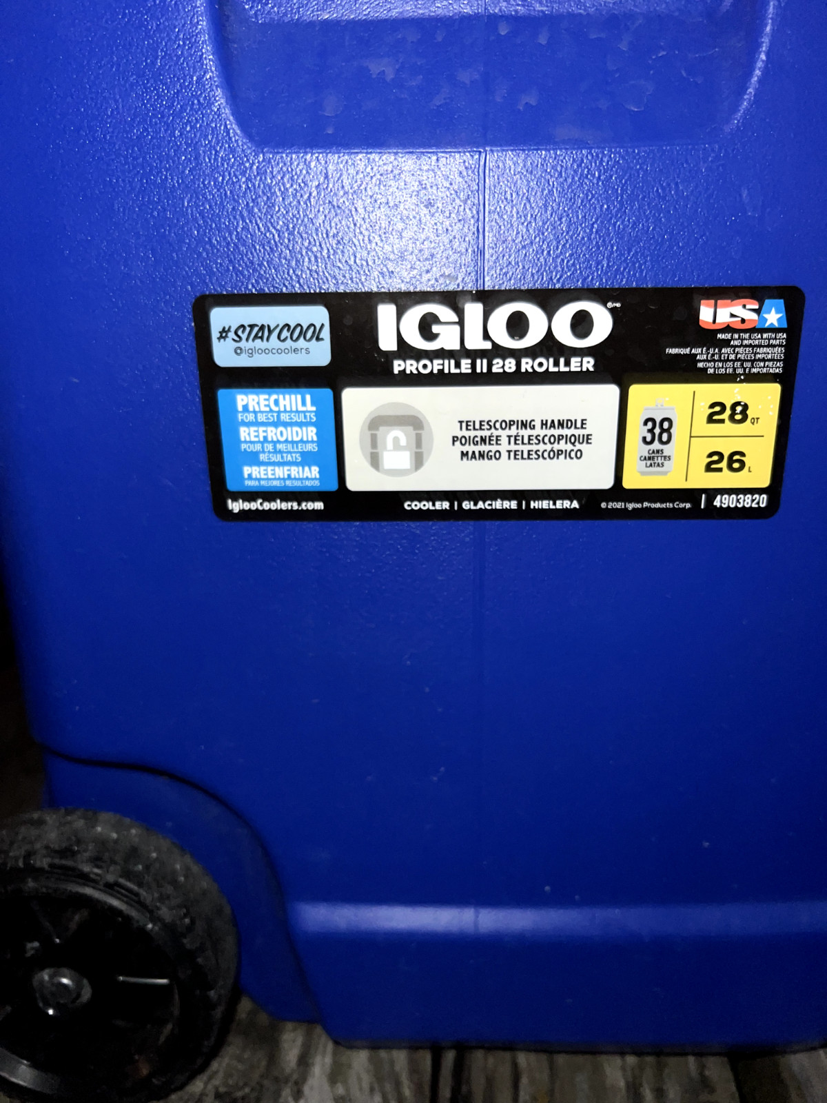 Igloo Roller cooler Blue 28qts