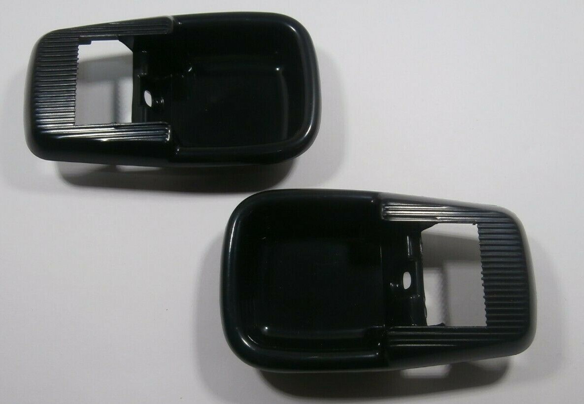 DOOR HANDLE RELEASE TRIM PLATE PAIR VOLKSWAGEN T2 BUS 1969-1973 & GHIA 1971-74