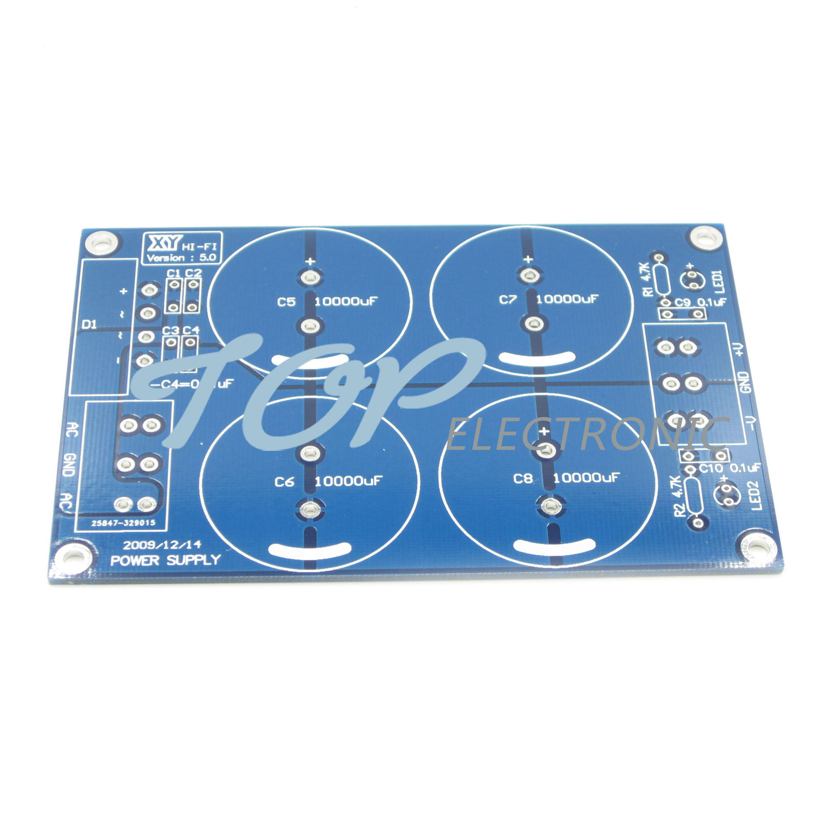 4*10000uF/50V Rectifier Filter Power Supply Board (For LM3886TF TDA7293) PCB