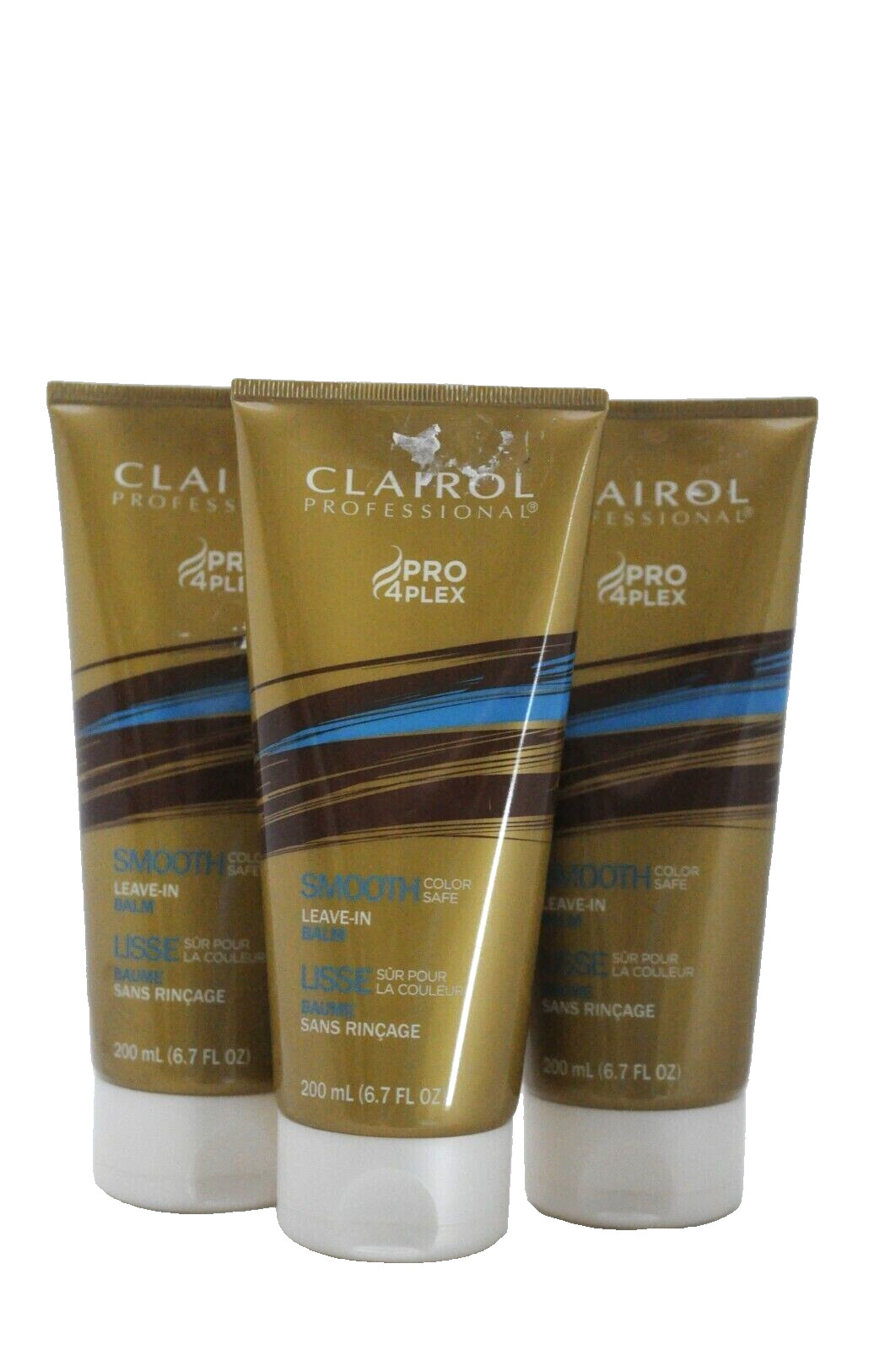 Clairol Professional Pro 4 Plex Smooth Leave In Balm 6.7 Fl Oz 3PAK!