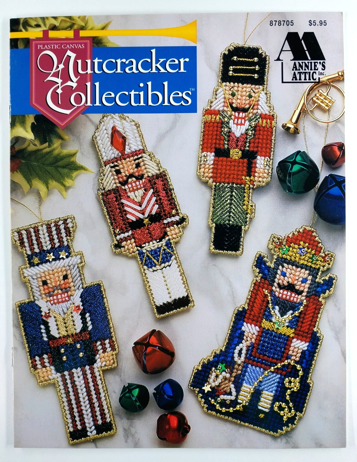 Plastic Canvas Nutcracker Collectibles Christmas Ornament Annies Attic 878705
