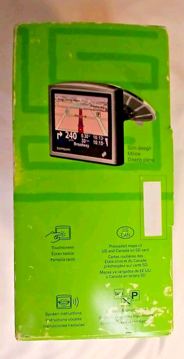 TomTom One New Edition GPS Bundle Automotive Mountable Preowned Tested, working