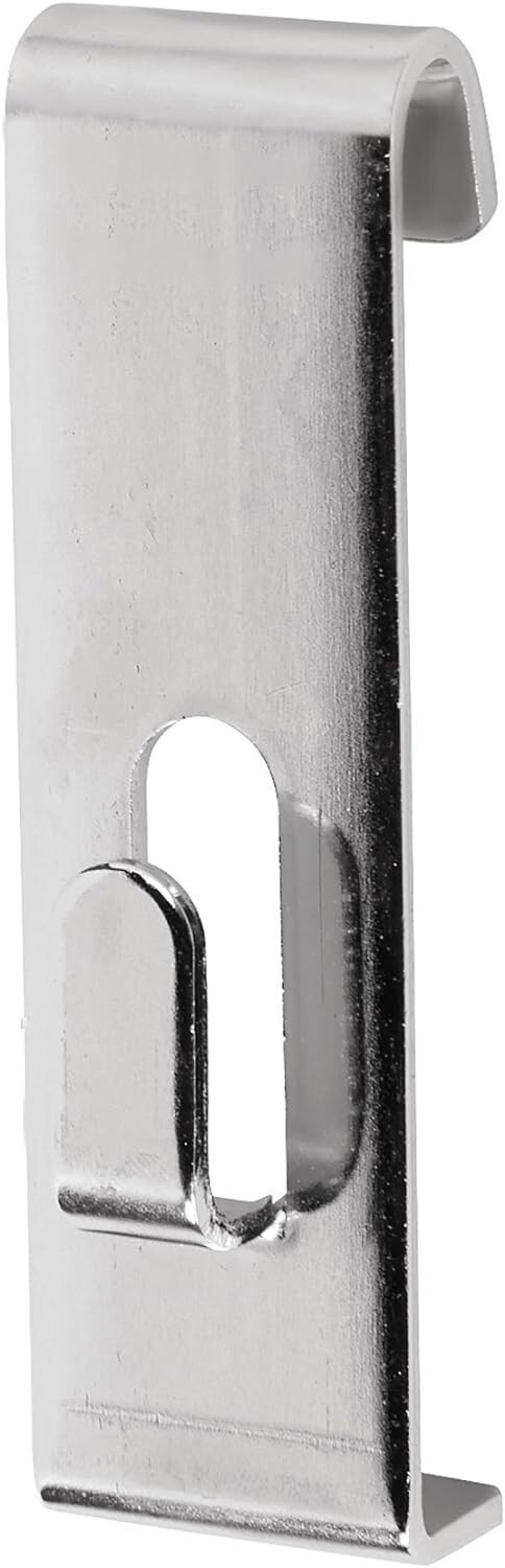 25 Notch Hooks Hook Wire Grid Slat Retail Display Metal 3" on Center Chrome