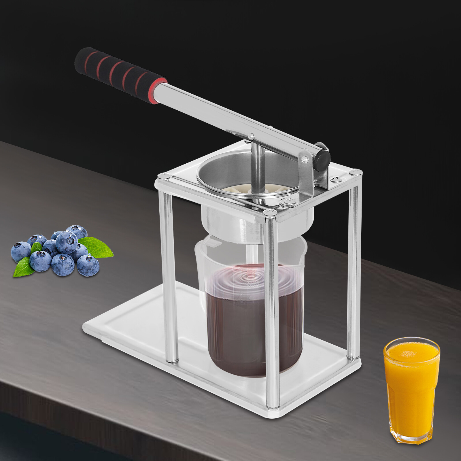 Manual Hand Flat Press Orange Lemon Juicer Fruit Squeezer Press Machine SUS304