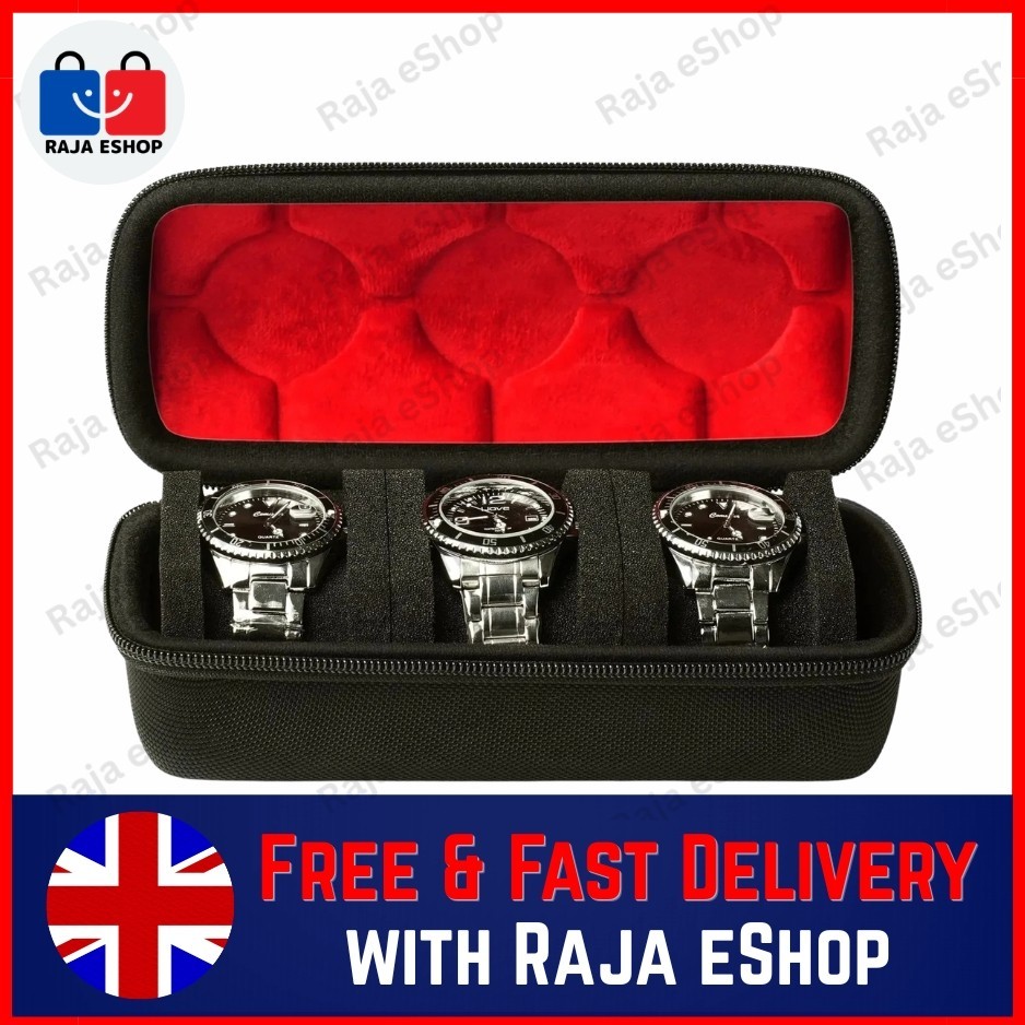 1/2/3/5/6/10 Travel Watch Roll Wristwatch Display Case Storage Organizer Box
