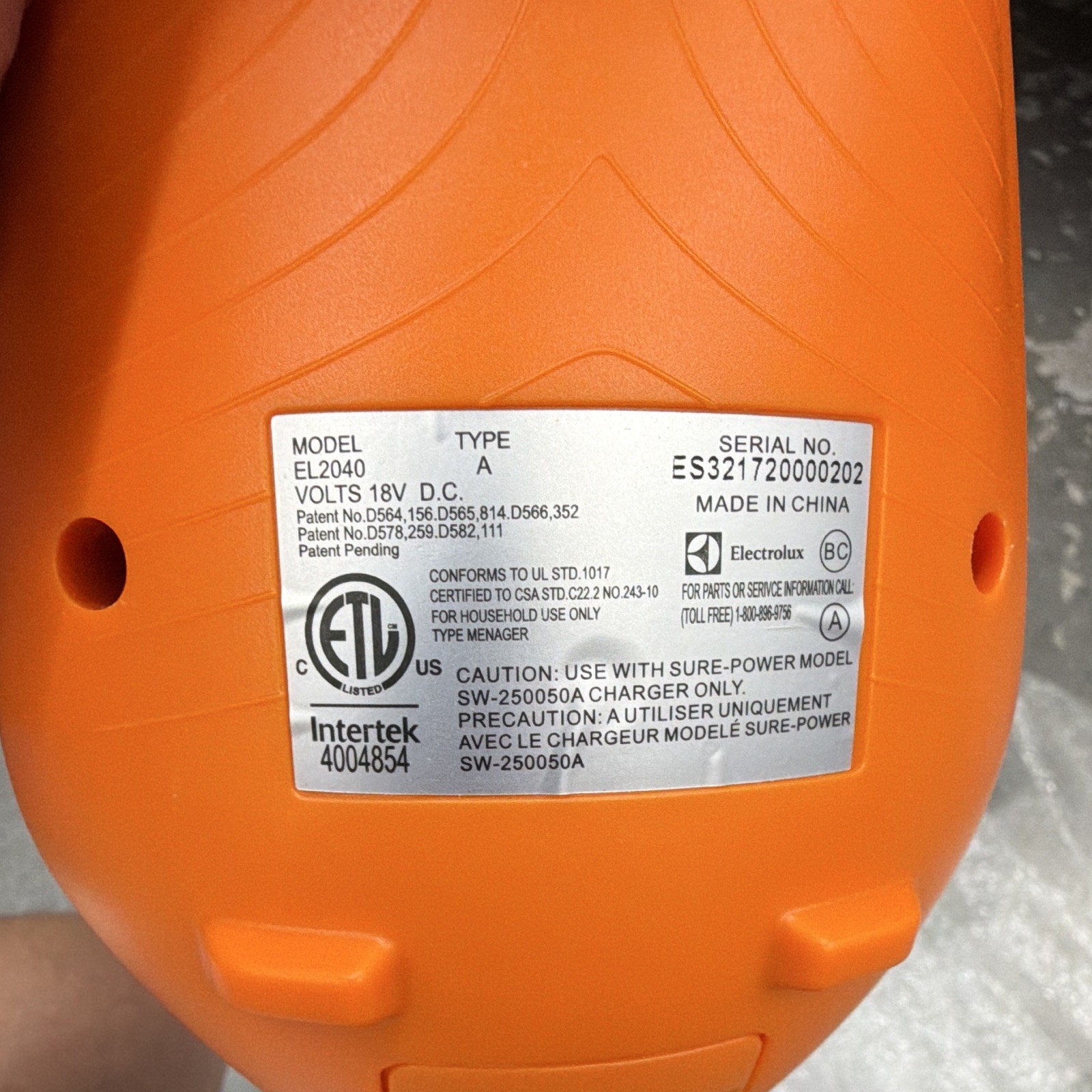 Electrolux Ergorapido Battery Pack Cordless Vacuum 18v NEW