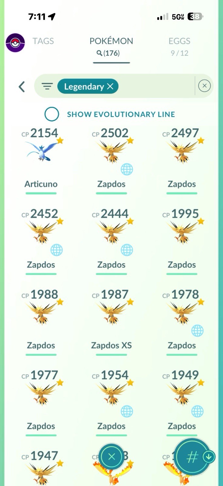 Pokémon GO Level 72 Game Account Legendary Shiny Pokémon ID DayWalker5150