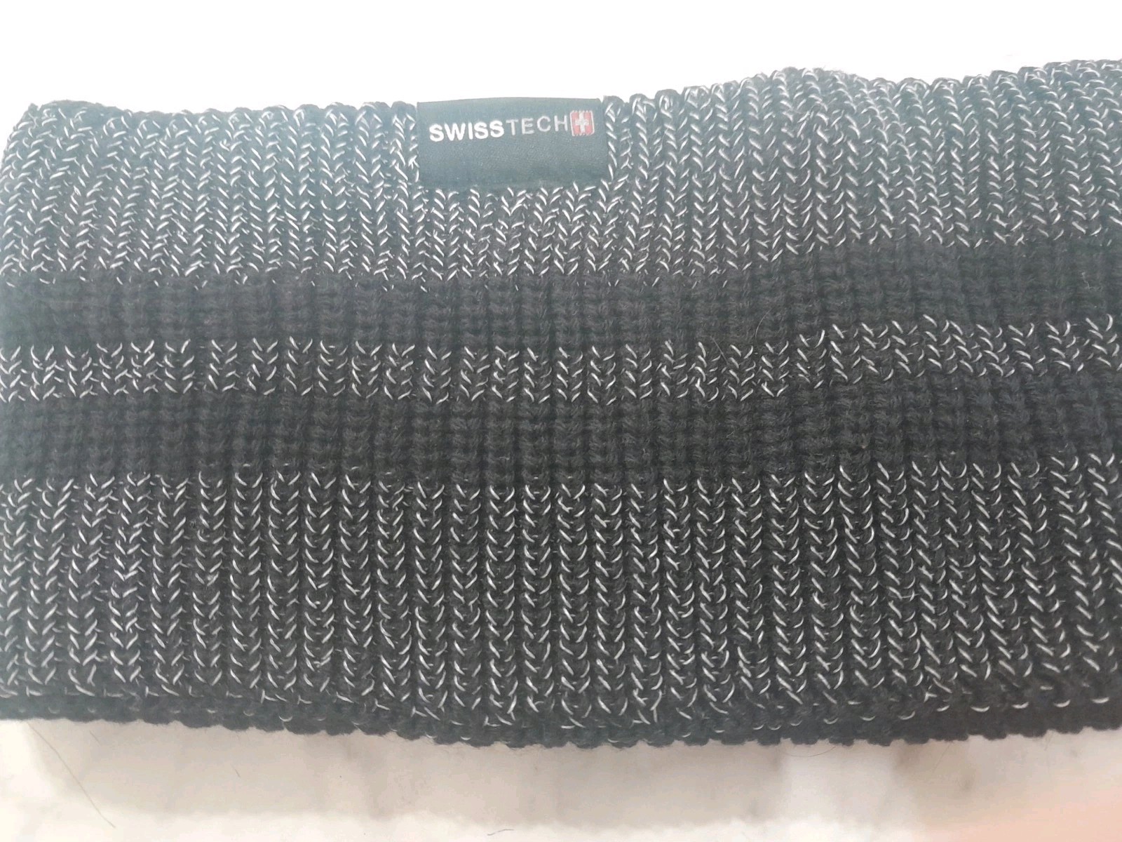 Swiss Tech Black With White Headband/Ear Warmer Nice Preowned Condition