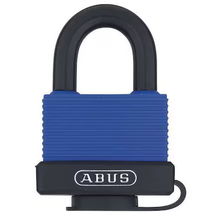 Abus 70Ib/45 Kd Padlock, Keyed Different, Standard Shackle, Rectangular Brass
