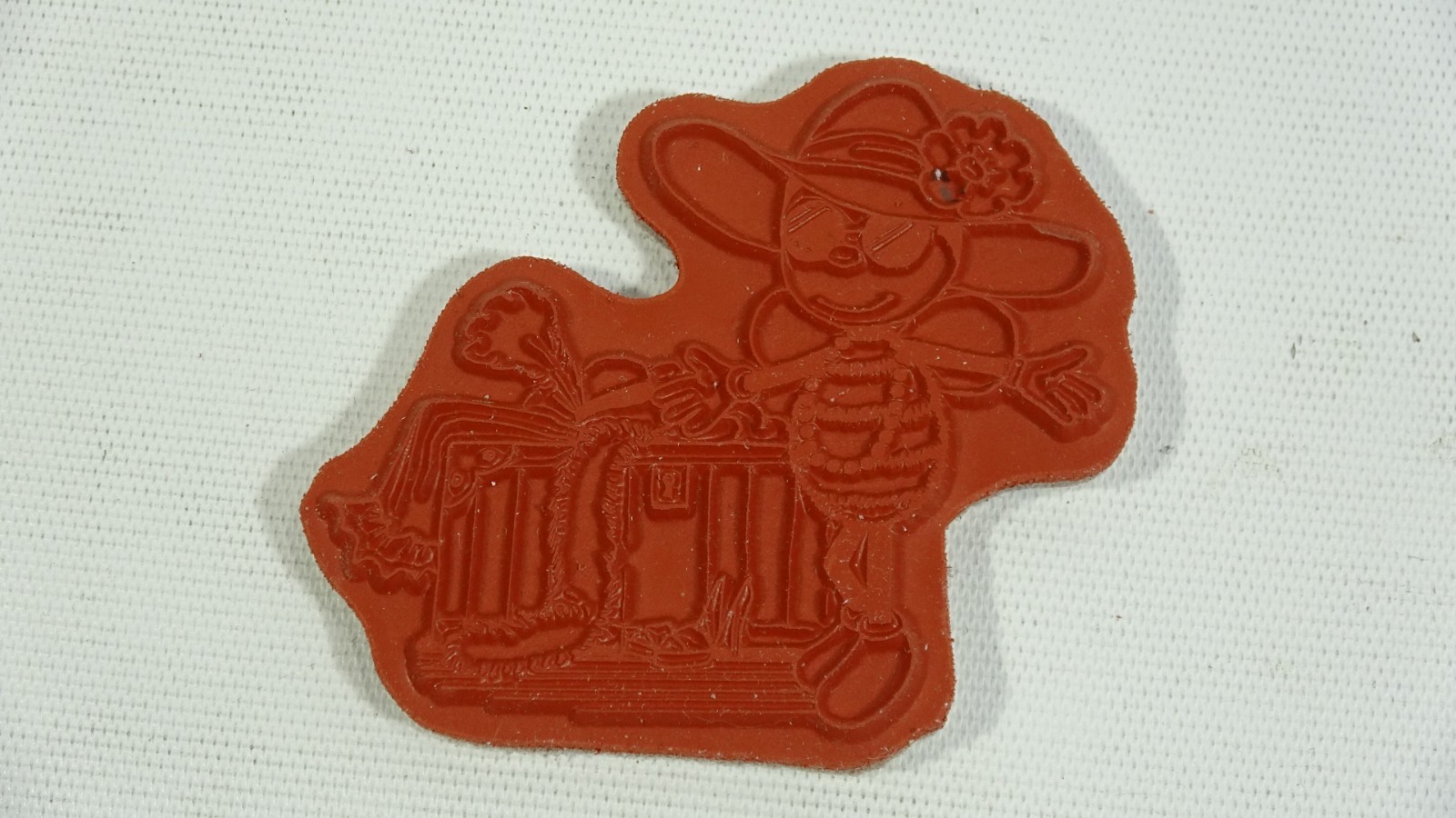 Retired Alota Rubber Stamp Bee Trying On Fancy Clothing - Dress-Up