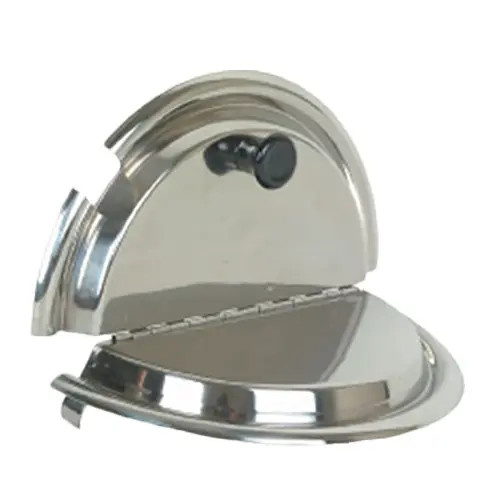 Thunder Group SLIC002 11 Qt Stainless Steel Notched  Inset Cover w/ Knob Handle