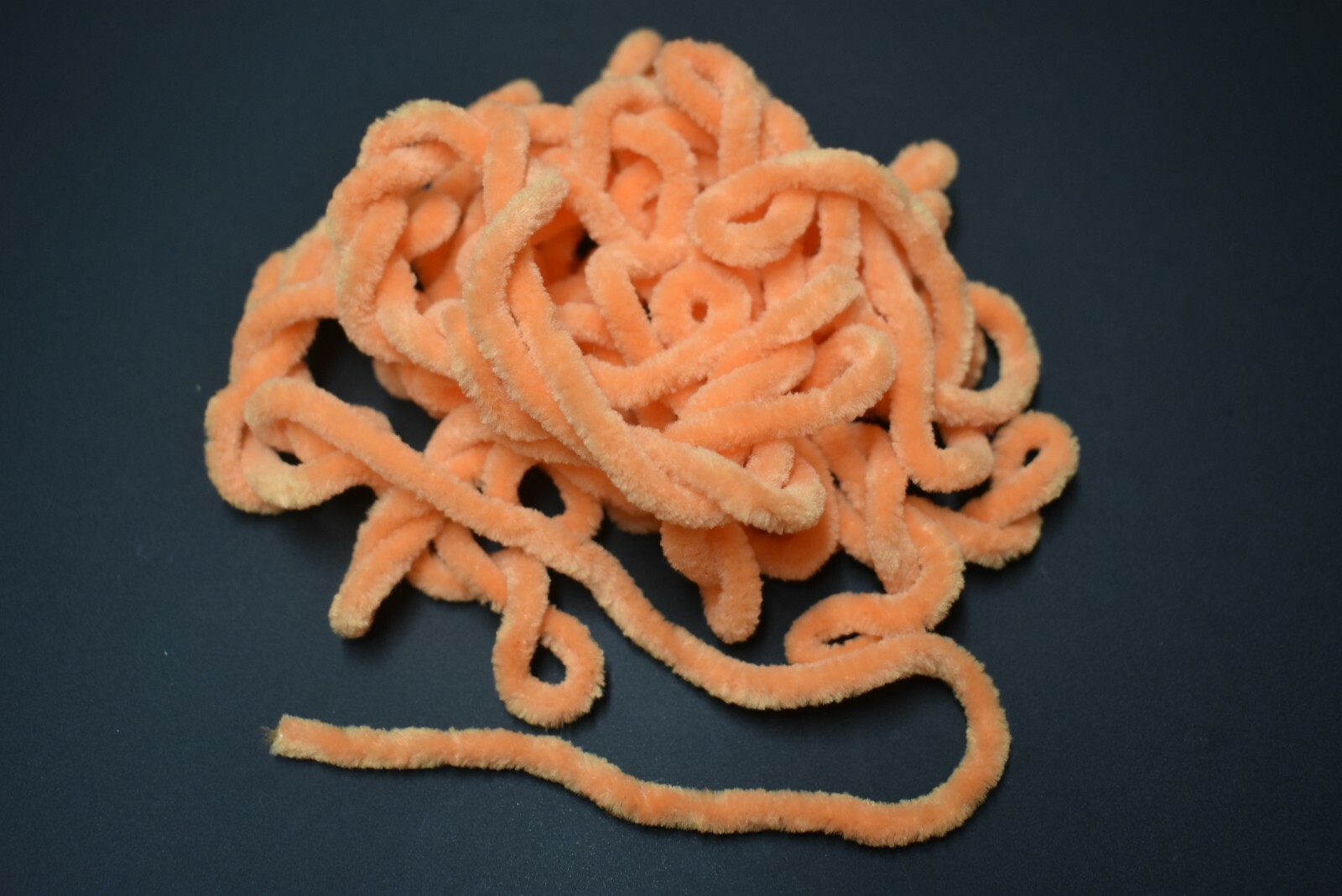 5 Yards 1/4" ORANGE Round Chenille for Fly Tying