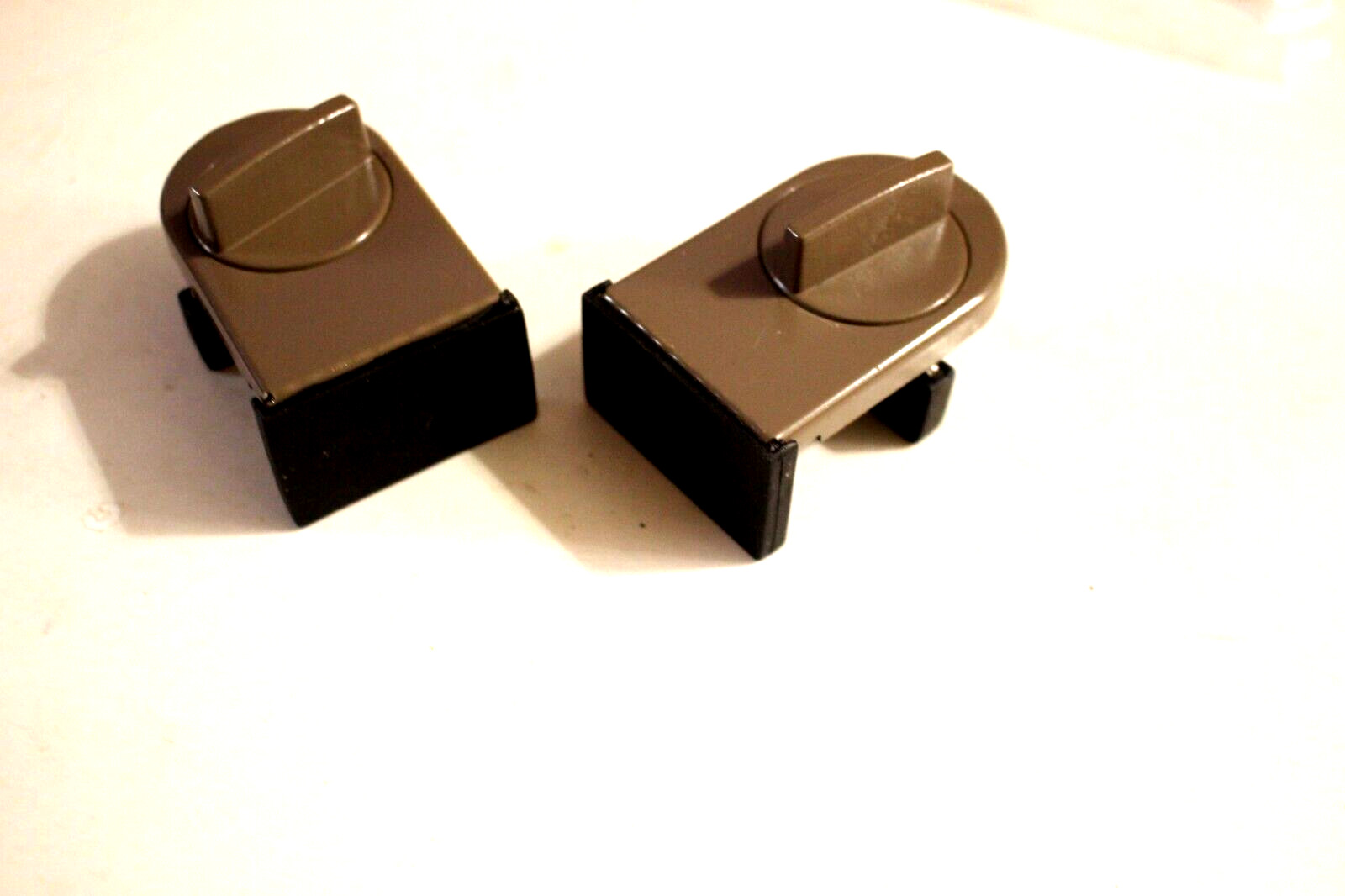 WINDOW LOCKS ANTI-THEFT PROTECTION 2-PACK BROWN
