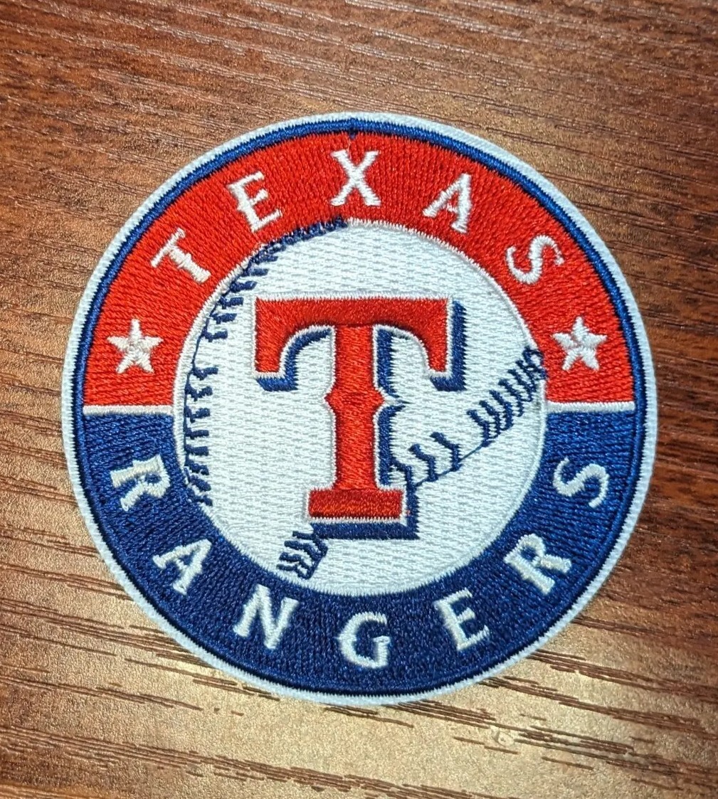 Texas Rangers Patch MLB Baseball World Series Embroidered Iron On Patch 2.75"