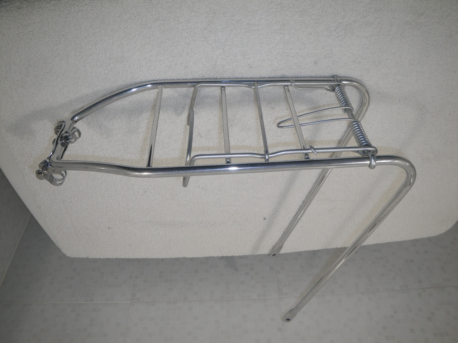 Vintage ITALIAN ROAD BIKE REAR RACK- 1960'S -ALLOY- 10 SPEED -EXCELLENT RESTORED