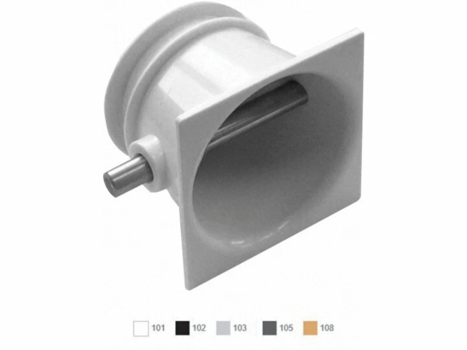 Aquastar Rope Anchor Commercial W/ Stainless Steel Pin White CM601