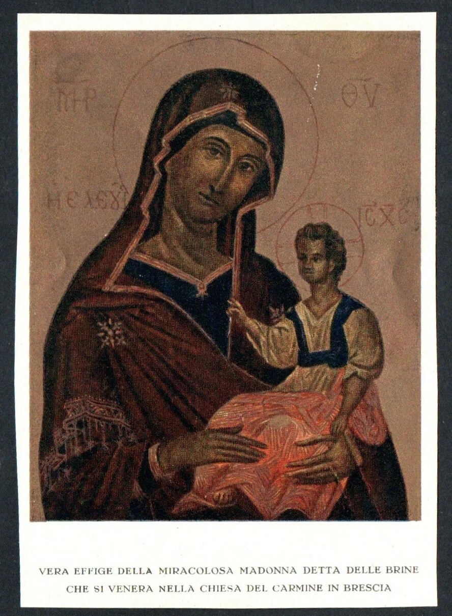 Holy card de la Virgin santino image pieuses estampa