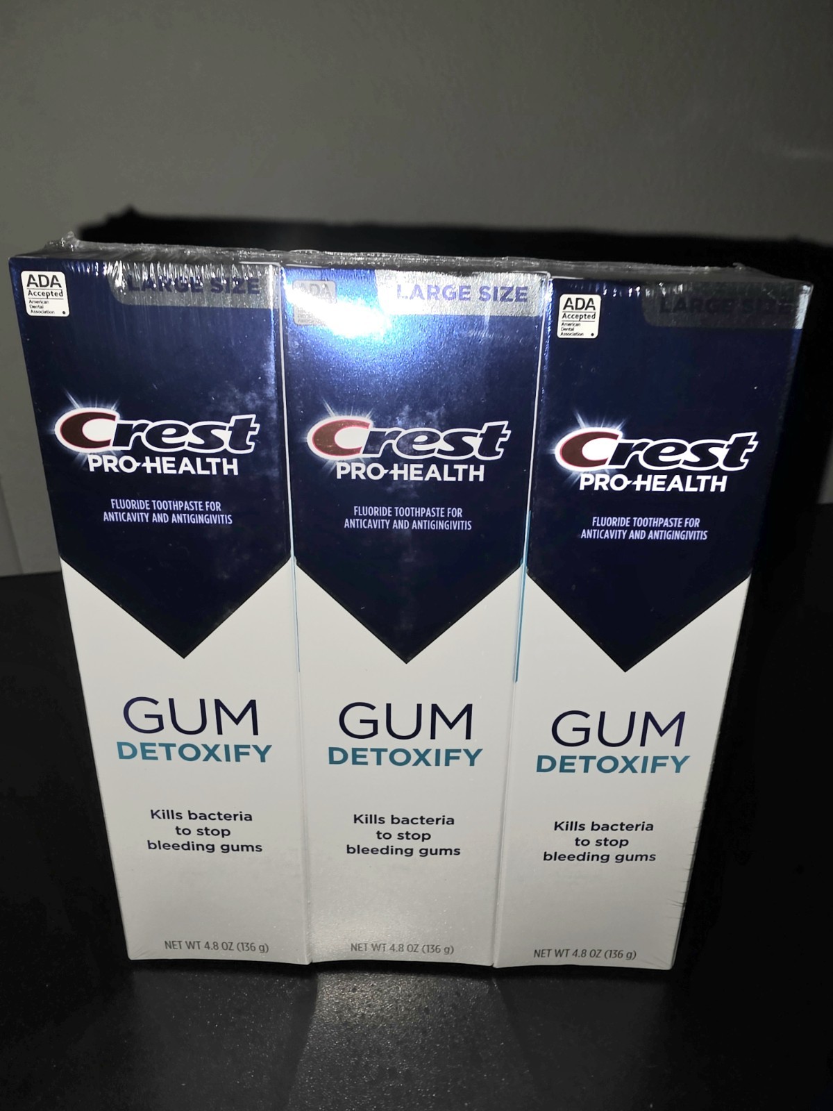 Crest Pro-Health Gum Detoxify Toothpaste, Pack Of 3, 4.8 oz, Exp: 09-2028