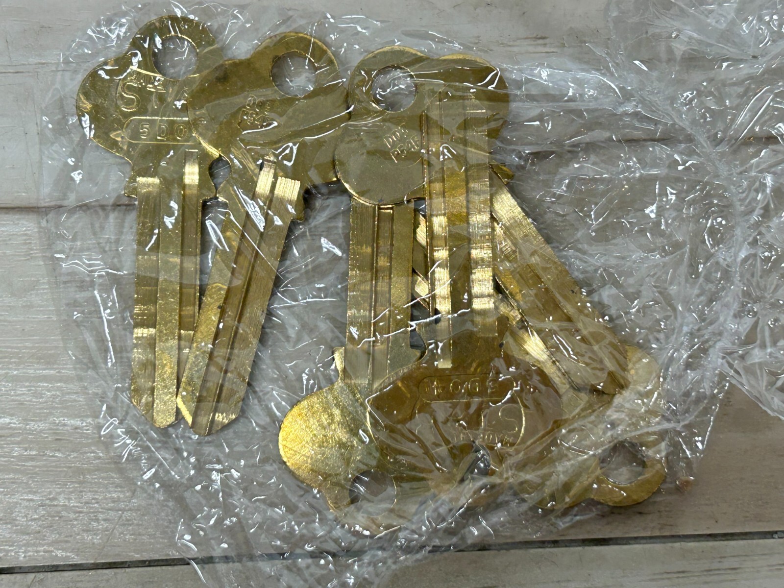 STAR Locksmith Supplies Brass Key Blanks 5DO4 Set Of 6 Made In USA NOS