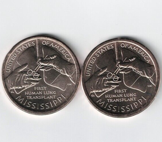 2023-P+D $1 Coin for American Innovation Mississippi Series! (2 Coins)