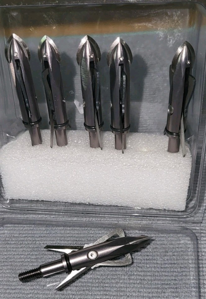 Archery Broadhead RAGE 2 Blade Evolution 2"Cut-On-Contact Chisel Tip 6 Pack New