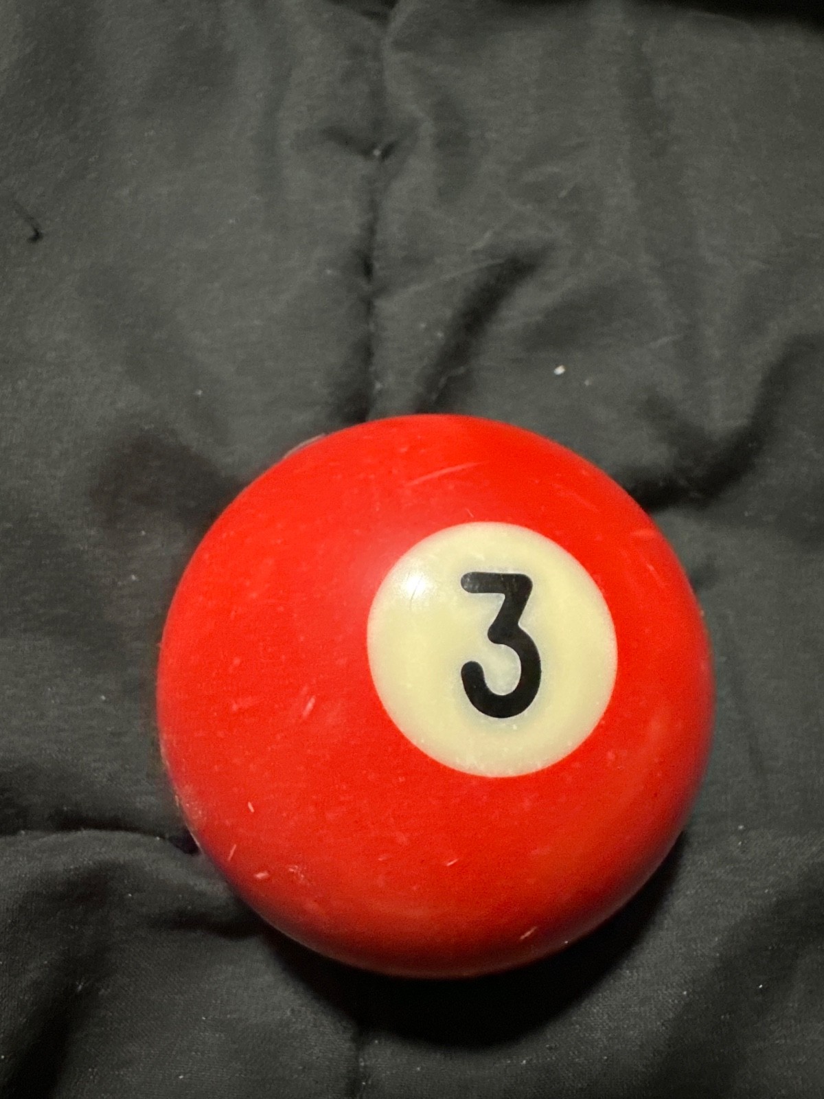 Replacement Billiard Pool Ball vintage red 3