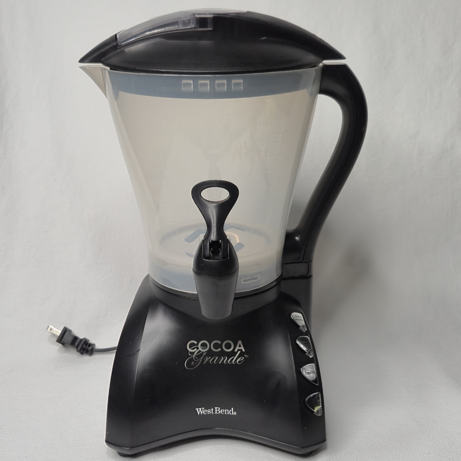 West Bend Cocoa Grande Hot Drink Maker 60-Ounces Black CL400BG