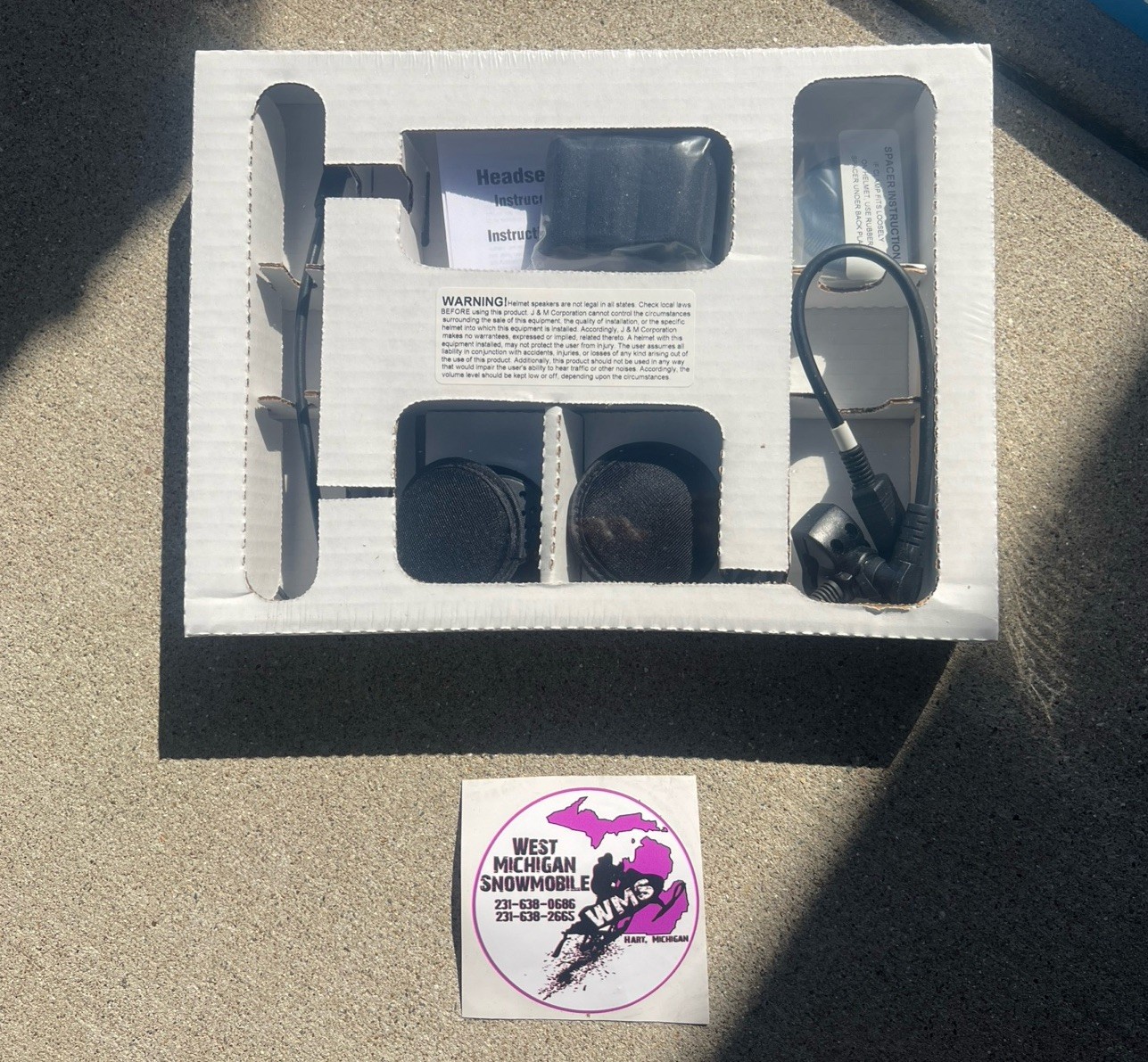 J&M Performance 279 Series Helmet Headset P/N HS-BCD279-UN-HO OF/FL/FF