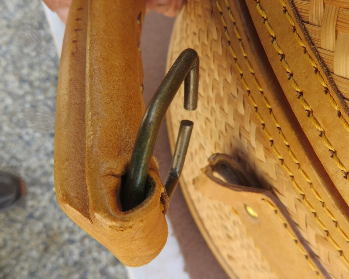 Pair-' Suitcase Baskets' w/Handles,Round- 'Hold Everything'