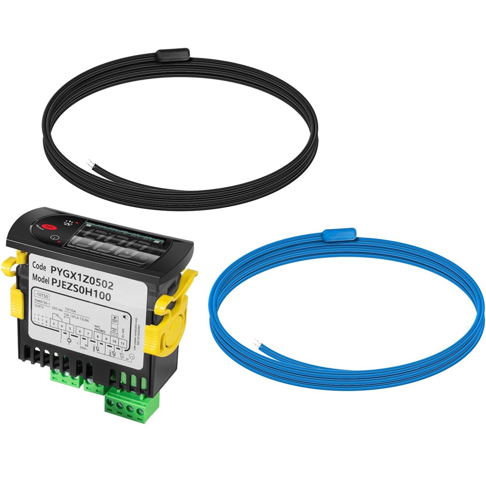 PJEZS0H100 Temperature Controller For Carel with Temperature Sensor Probe 115V