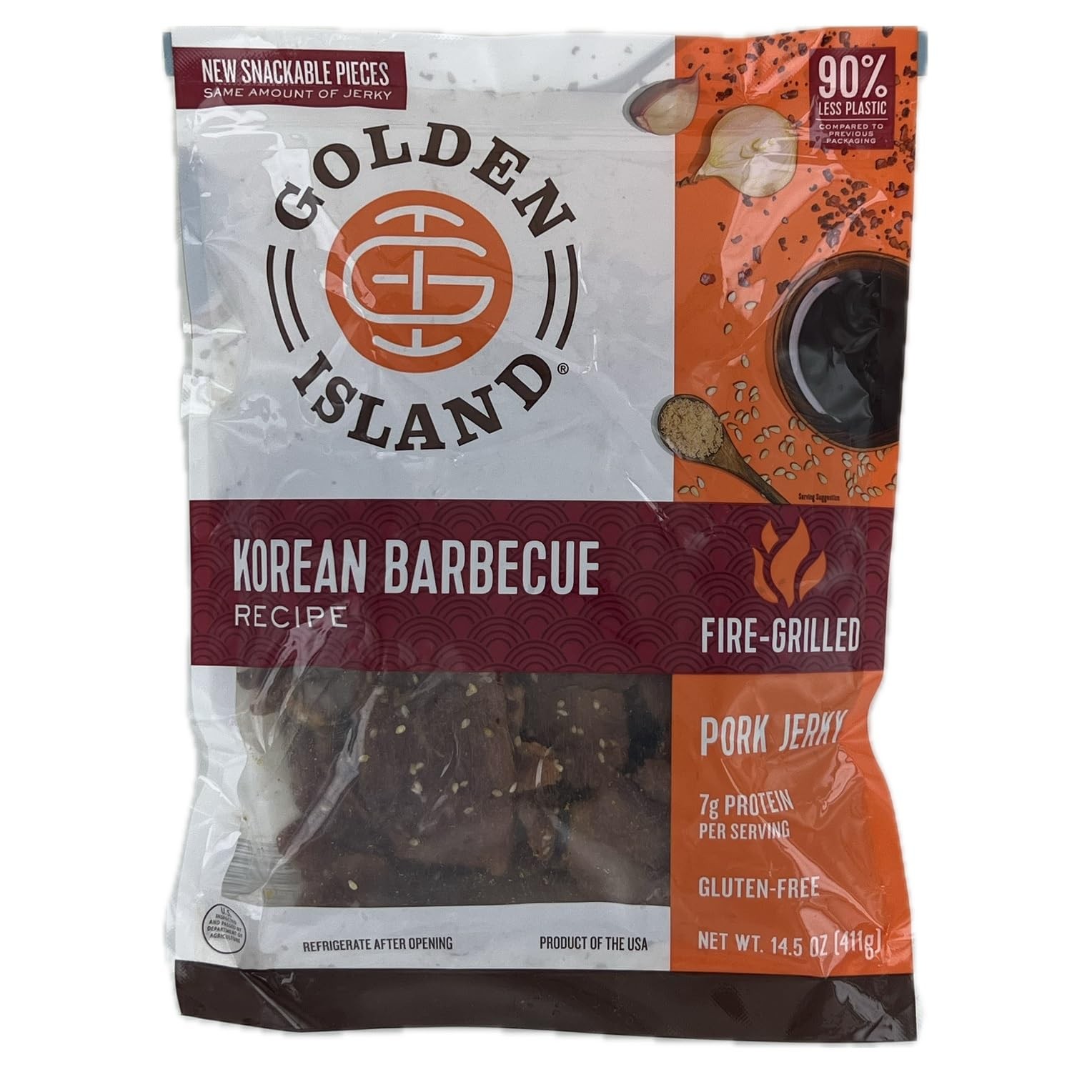 Korean Barbecue Pork Jerky, 14.5 Ounce