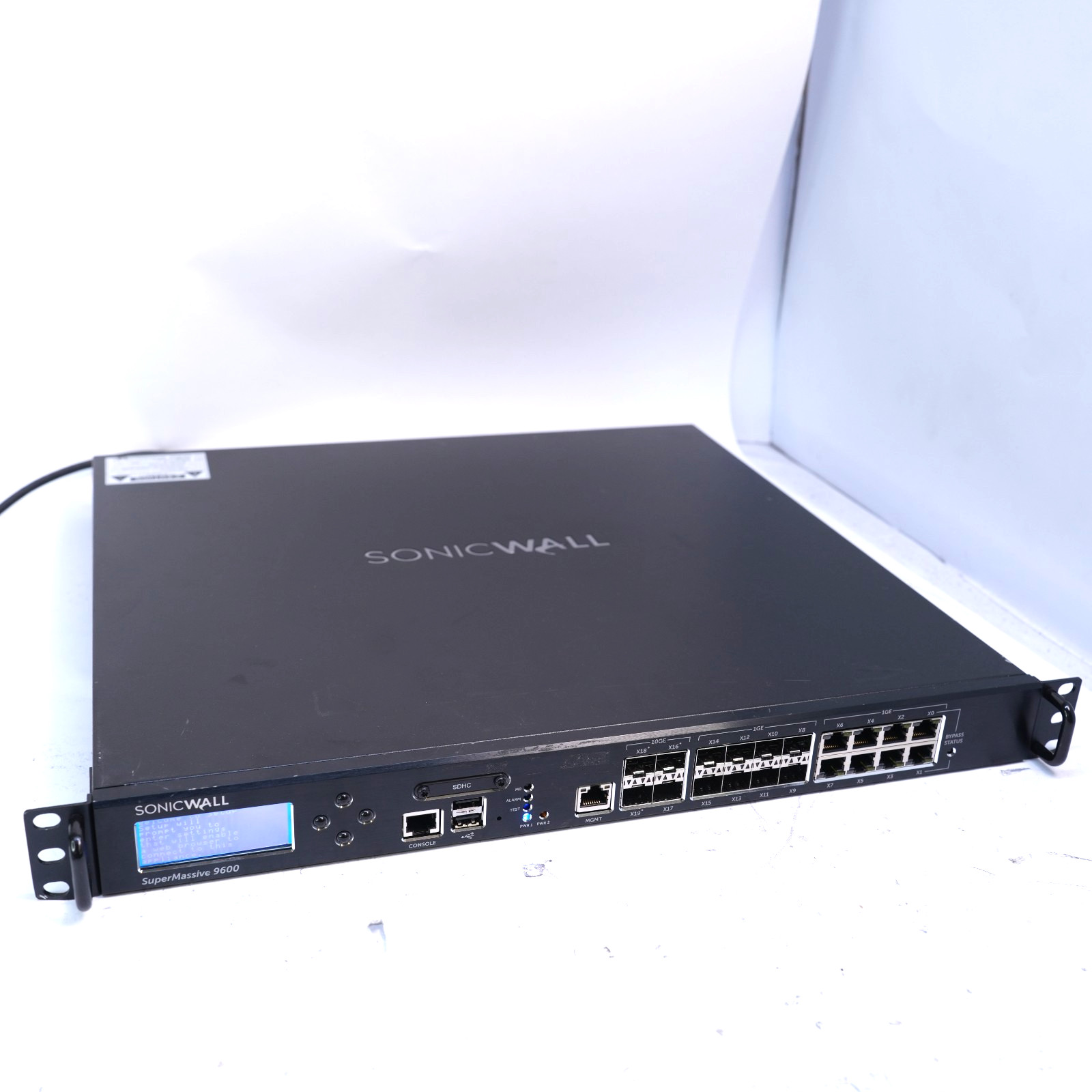 SonicWall SuperMassive 9600 Firewall Dual PSU | 4x 10GB SFP+ 16 Port  T12-B17