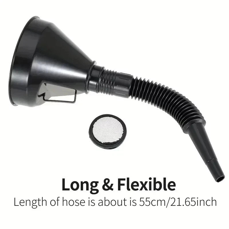 Flexible Large Funnel Oil Water Gas Fuel Spout Funnel for Car Motorcycle Boat