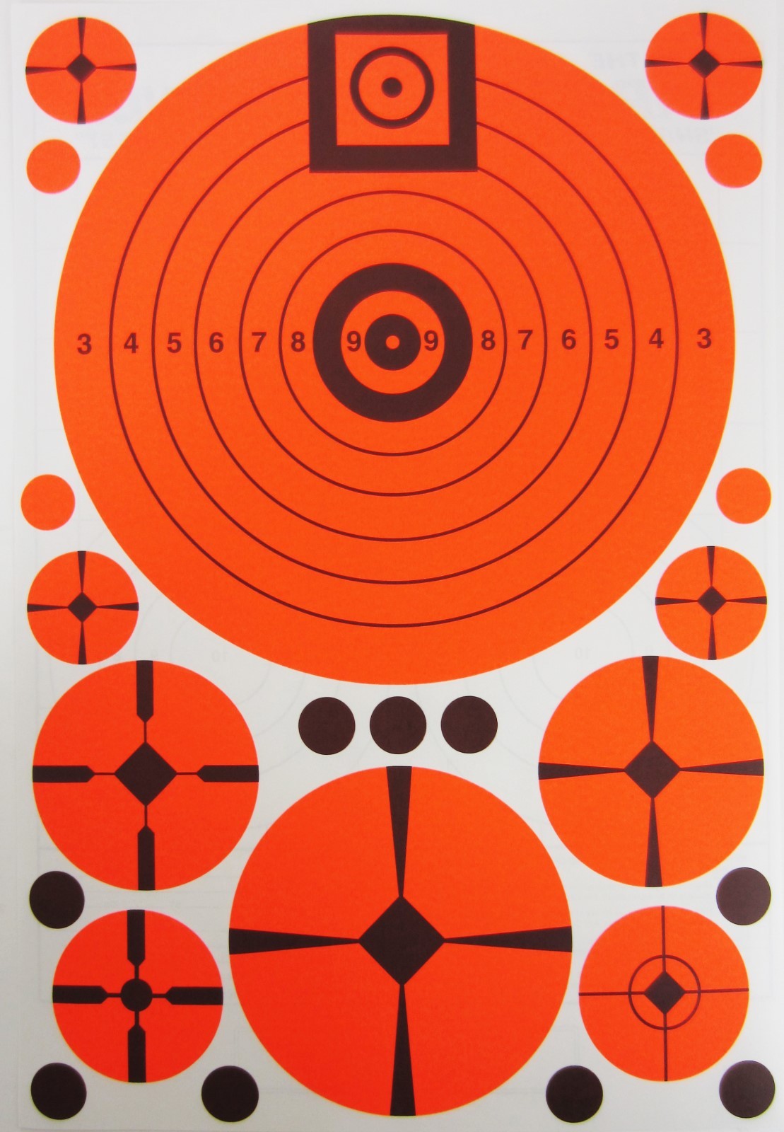 (10 Sheets) Lyman® Targ-Dots® E-ZEE Aim Match 1/2" to 6", Adhesive FREE SHIPPING