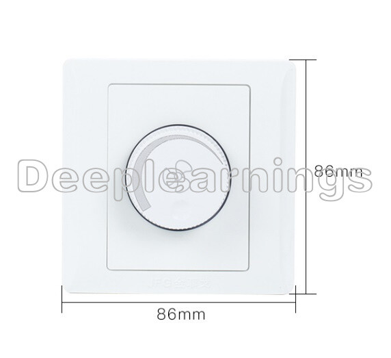 220V 10A Adjustment Ceiling Fan Speed Control Switch Wall Button Dimmer Switch E