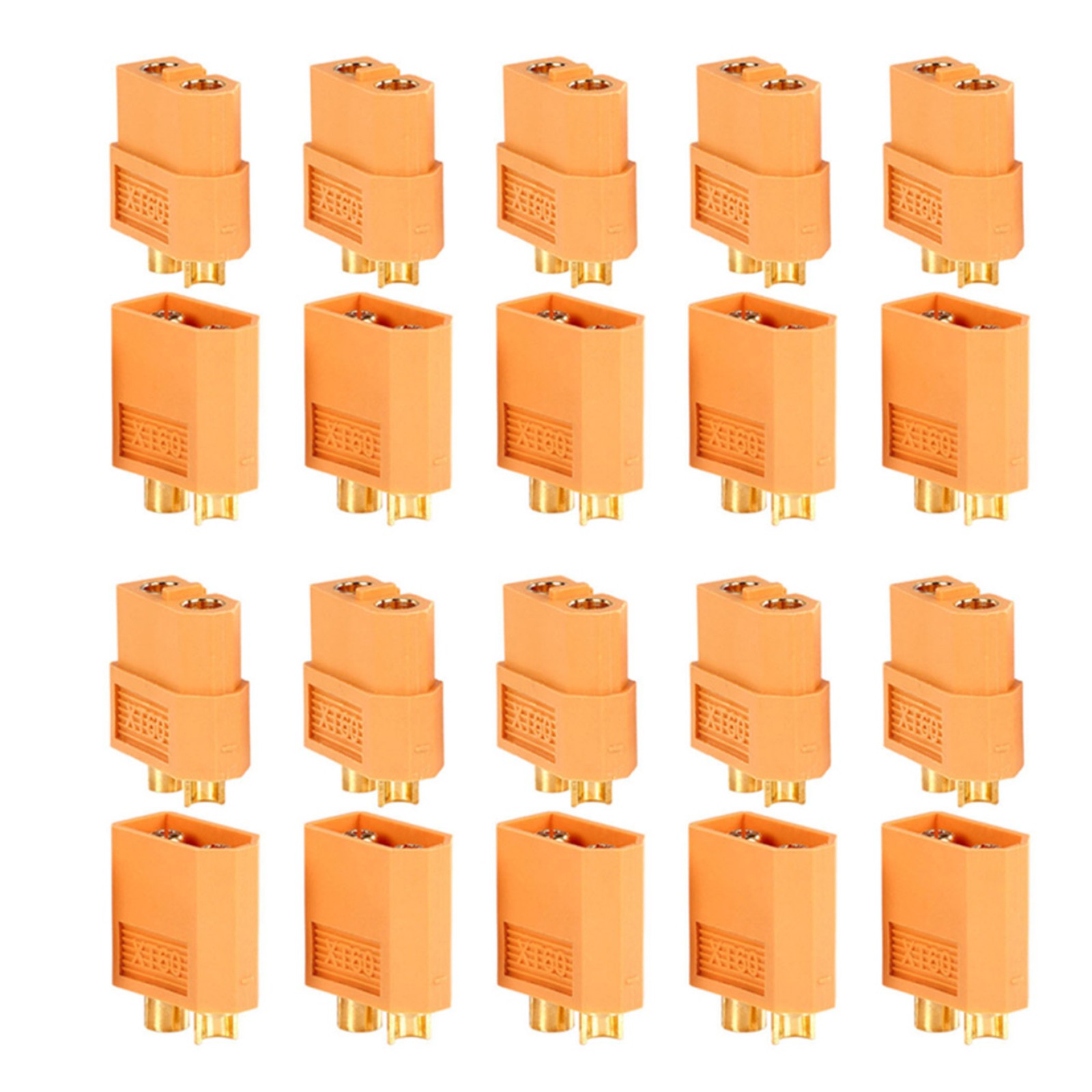 20x T60 Male&Female Connectors Plug For FPV RC Drone Multirotor Racing Battery,