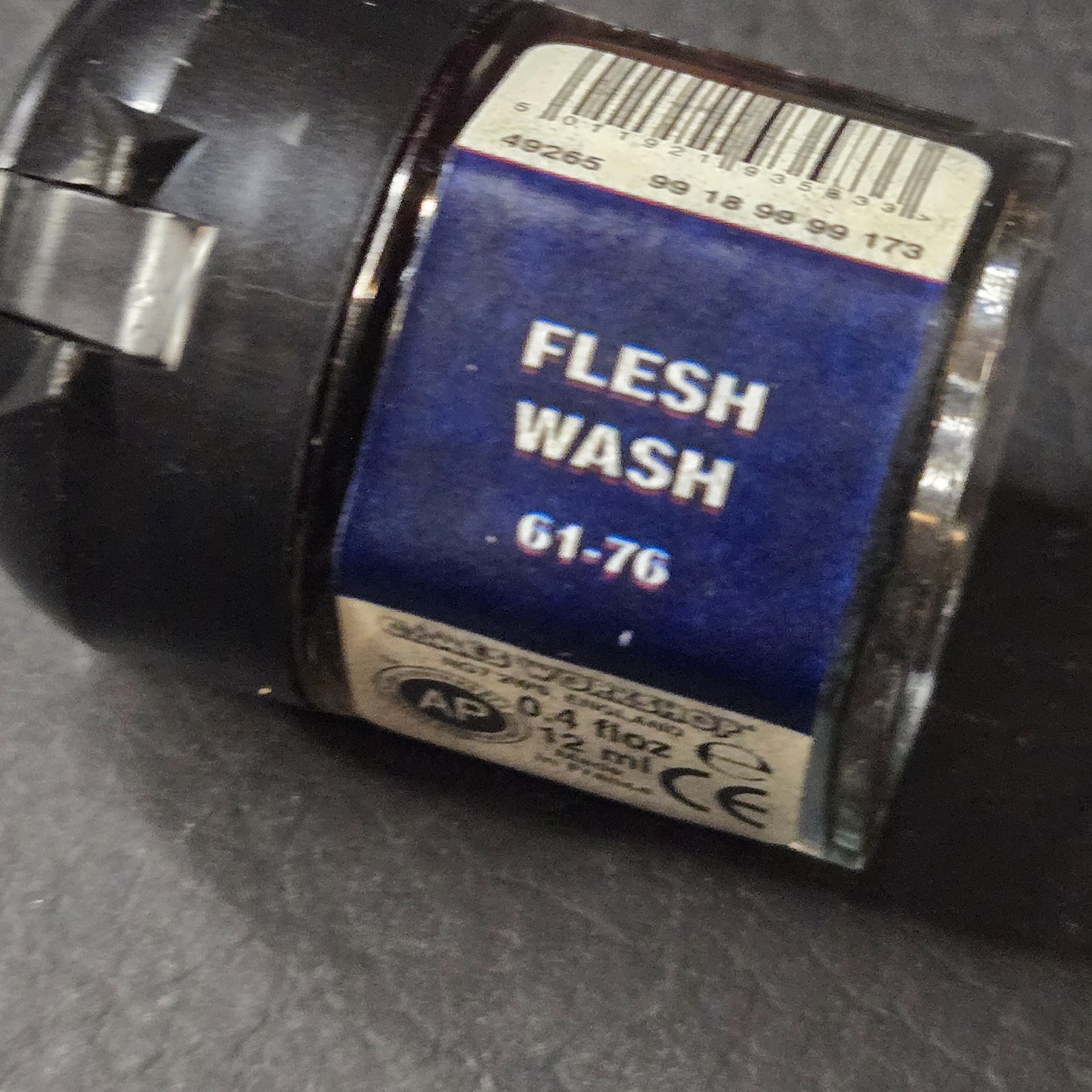 Citadel Colour Flesh Wash Hex Paint Pot 90s Classic - Black Cap - Collectors