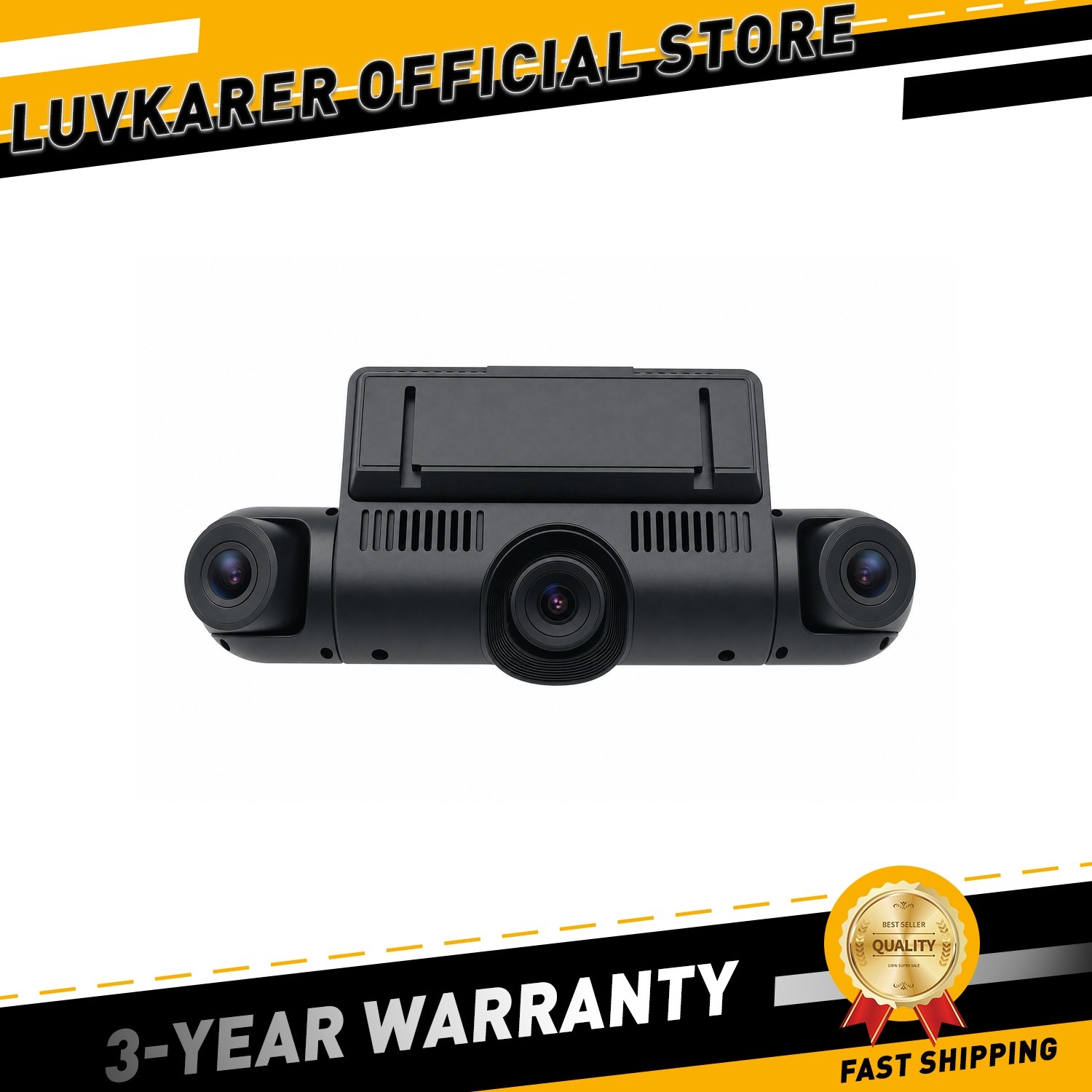 360° 3.16"4 Channe Dash Cam 2.5K+1080P*3 Car Camera 5G WiFi GPS,FREE 64GB
