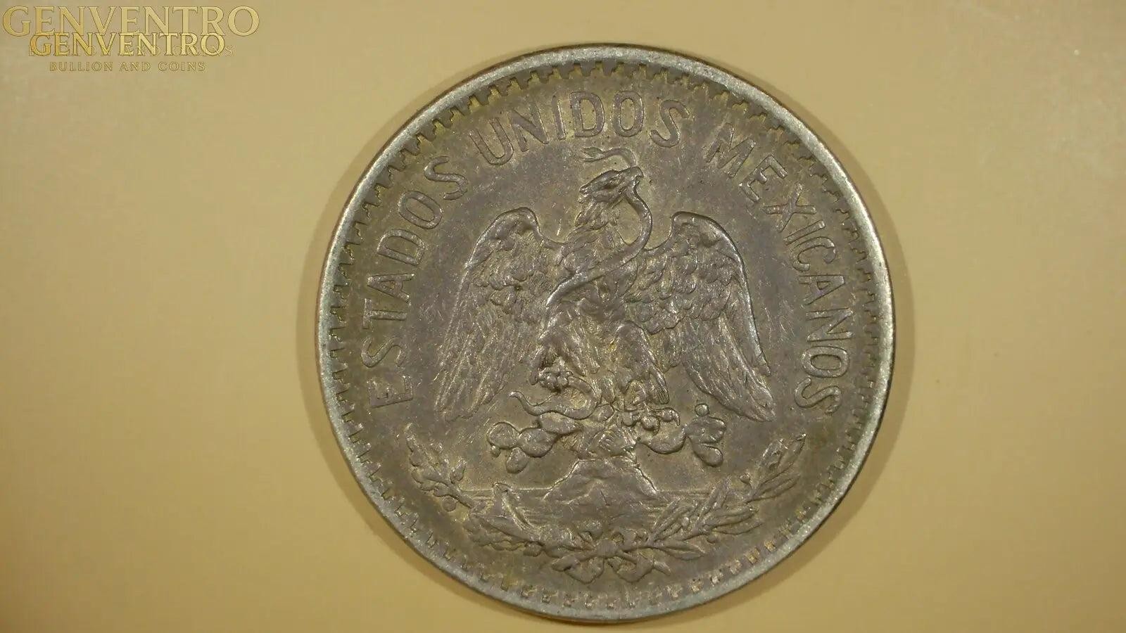 1907 Mexico 50 Cents Silver Cap & Rays #RMC01