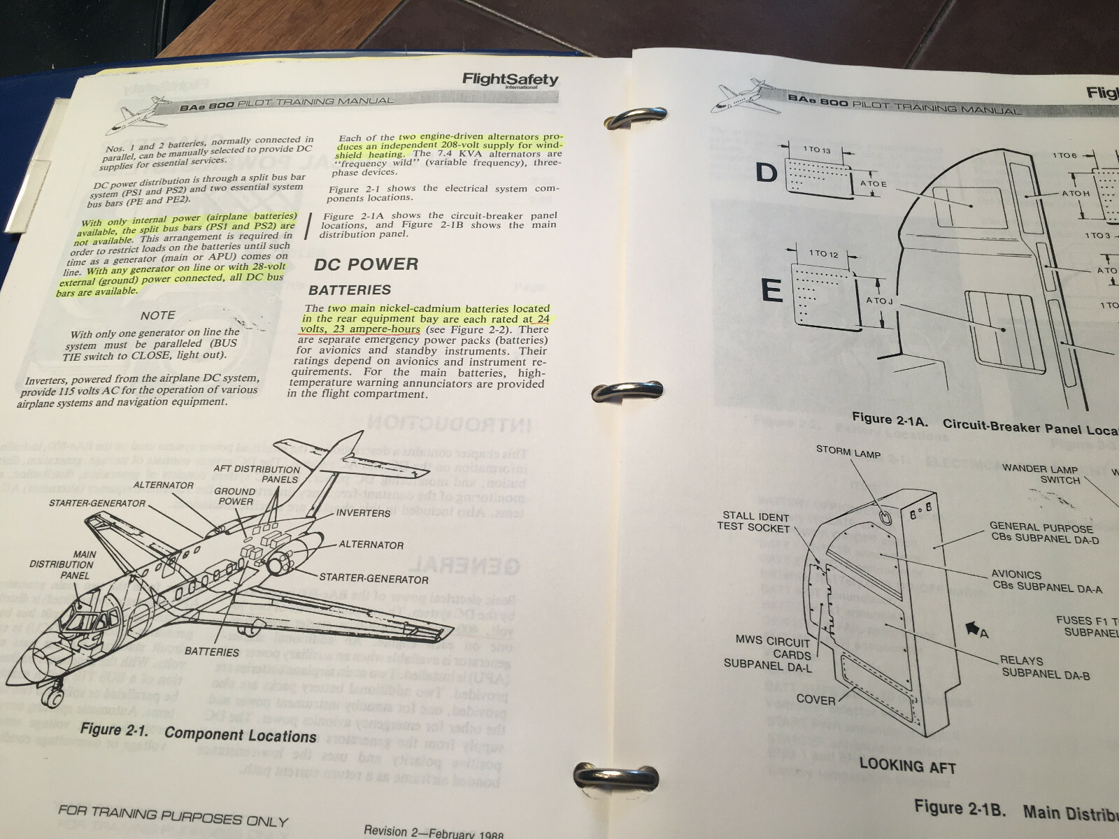 British Aerospace BAe-800 Pilot Training Manual