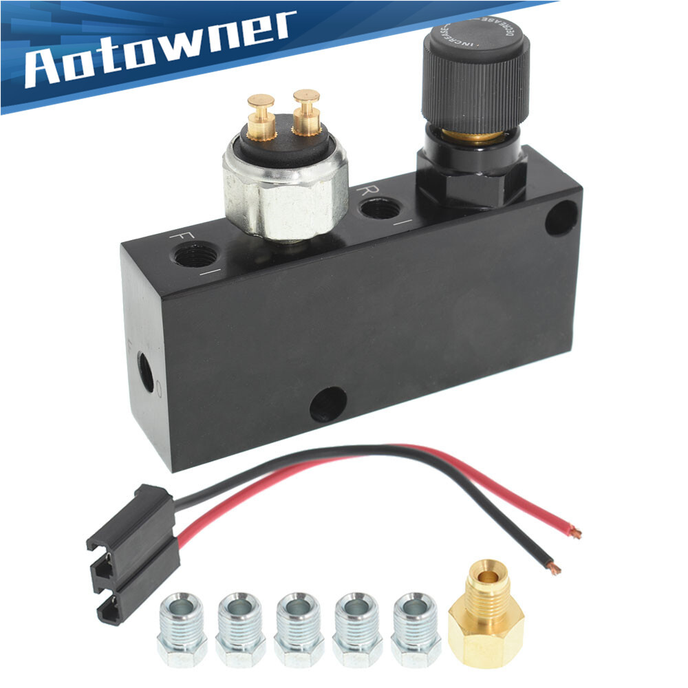 Adjustable Proportioning Valve & Distribution Block Brake Fittings Disc Drum