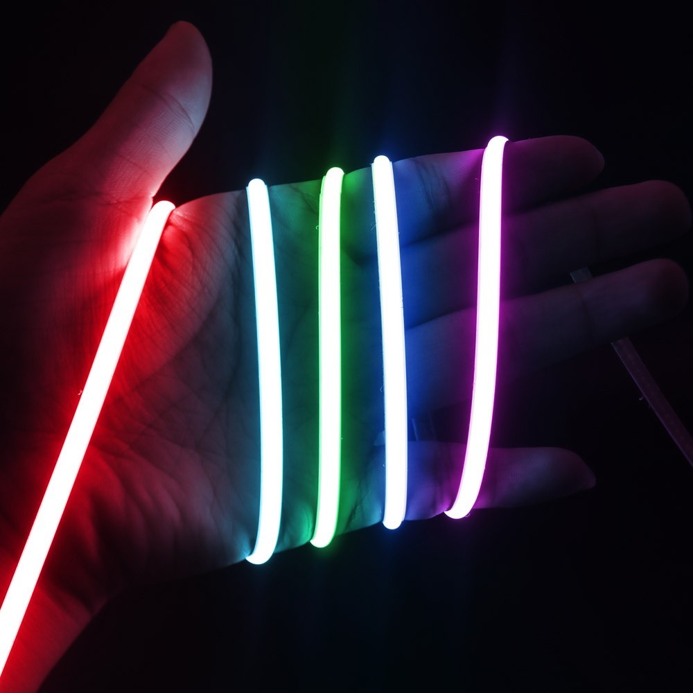 COB LED Strip Slim 4mm DC 12V Flexible LED Tape Lights For Car DIY Home Room Bar