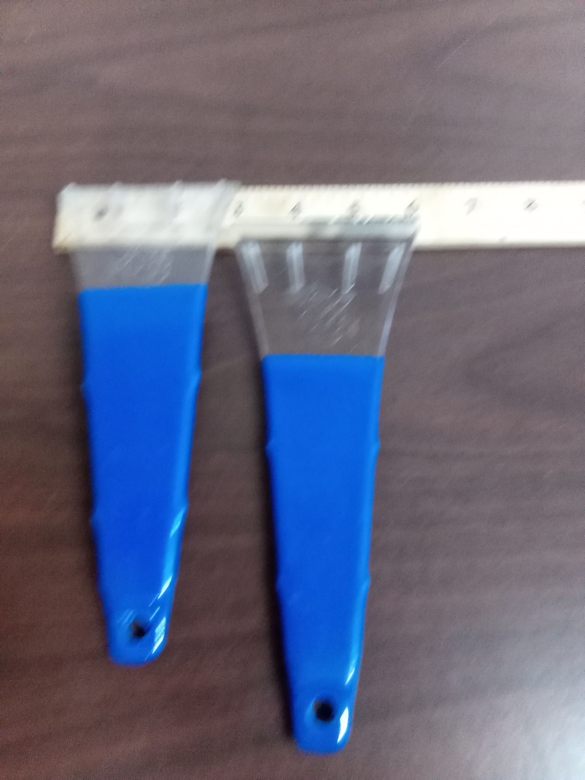 Pack Of Two Blue Windshield Scrapers Free Shipping