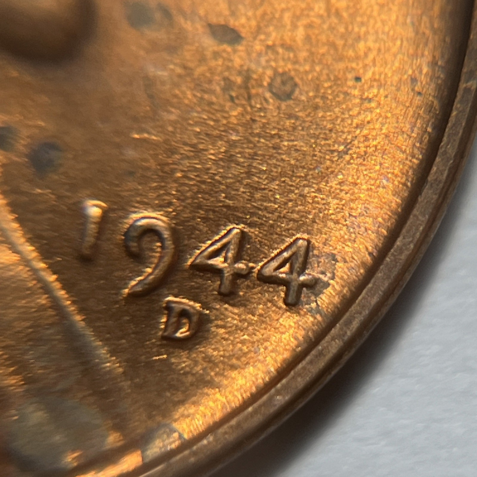 1944 D/D Wheat Penny Errors DDO Die Clash Uncirculated