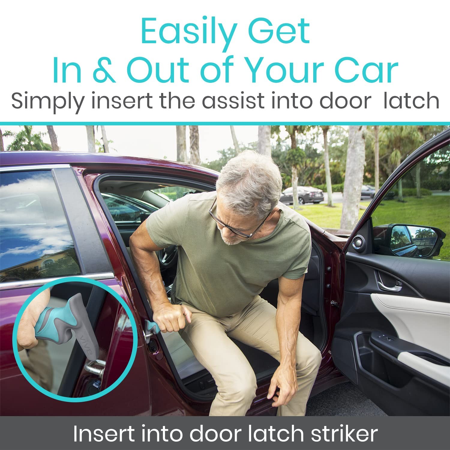 Vive Car Handle Assist for Elderly - Vehicle Support - Standing 2 Pack