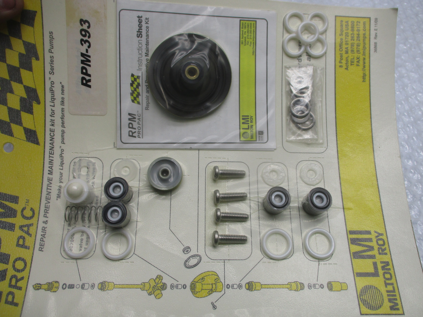 LMI RPM-393 SERVICE KIT NSMP