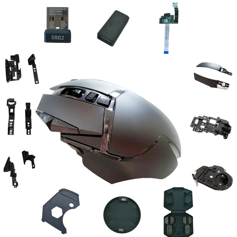 Replacement parts for Logitech G502 wireless mouse shell button skeleton