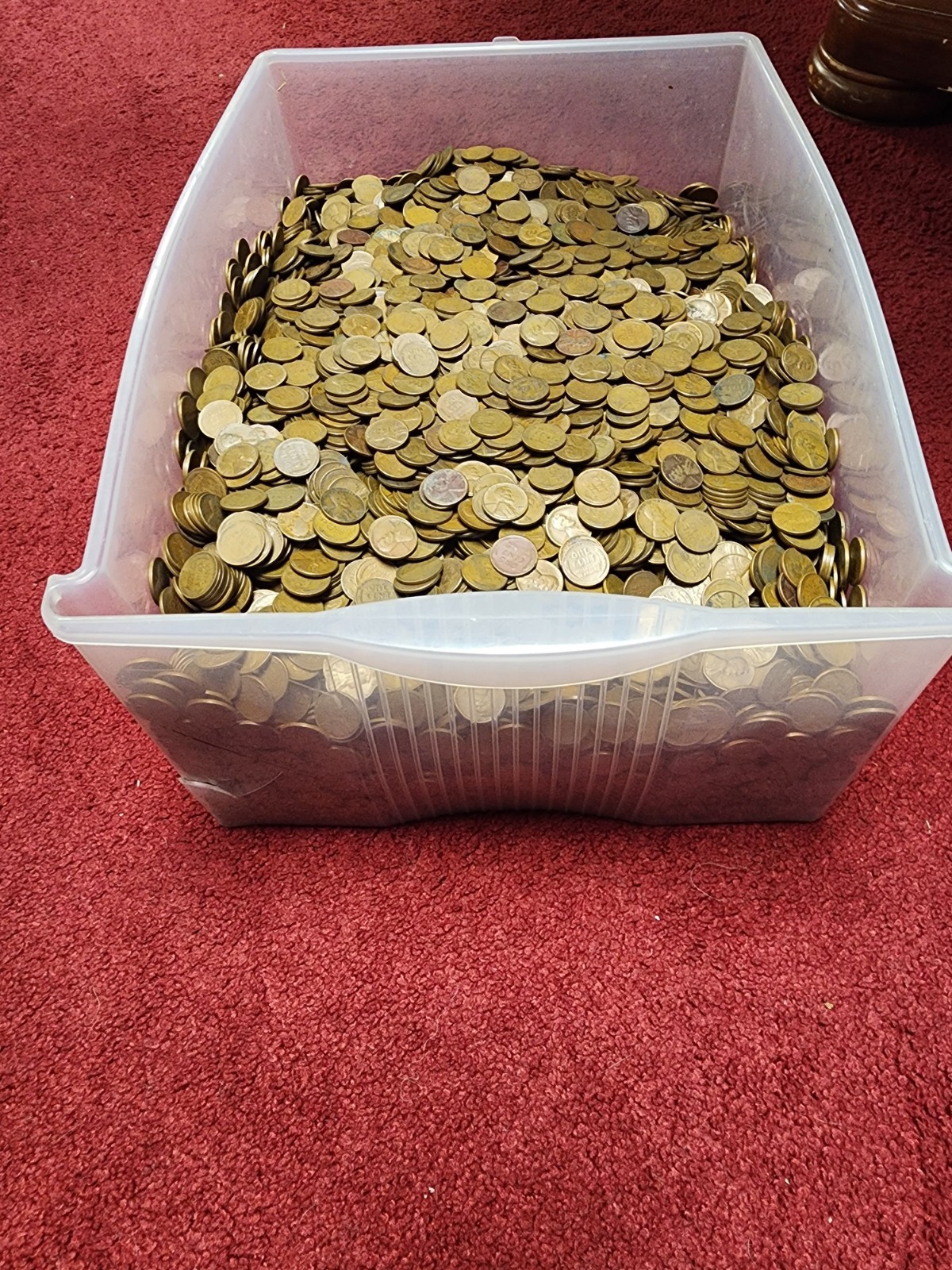 Large Lot Of Unsorted Wheat Pennies